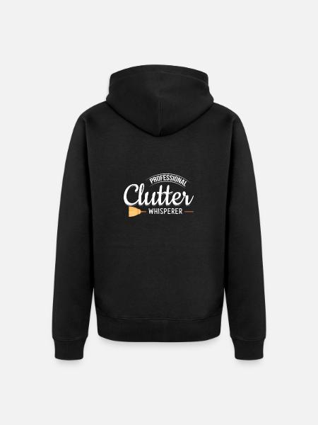 Domestic help, cleaner, housekeeper - Unisex Premium Organic Zip Hoodie - black