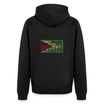 Guyana Flag Guyanais Guyanais - Veste à capuche bio Premium Unisexe - noir - Dos - Nico (187cm)