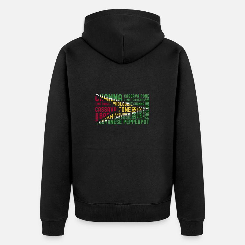 Guyana Flag Guyanais Guyanais - Veste à capuche bio Premium Unisexe - noir