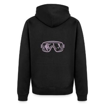 Magie hivernale sur le snowboard : - Veste à capuche bio Premium Unisexe - noir - Dos - Nico (187cm)