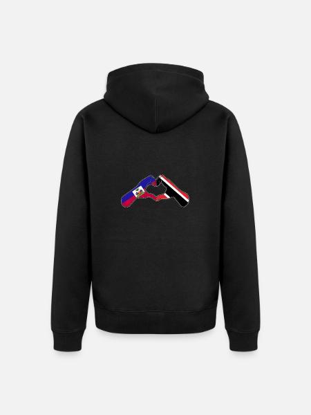 Drapeau de Trinité-et-Tobago - Veste à capuche bio Premium Unisexe - noir