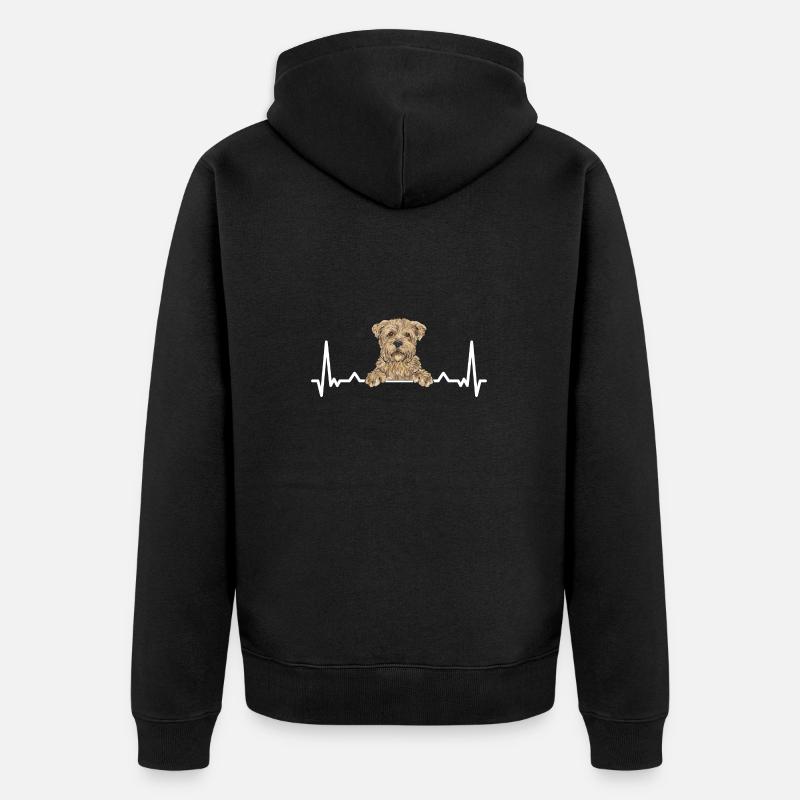 Cairn Terrier Chien - Veste à capuche bio Premium Unisexe - noir