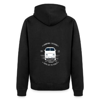 Camping Legend 2022 Camping Camping Italie - Veste à capuche bio Premium Unisexe - noir - Dos - Nico (187cm)