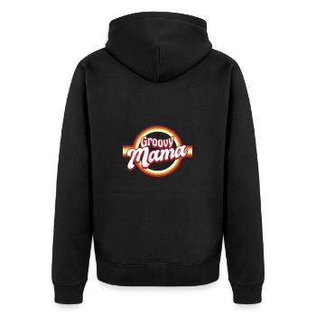 Retro Groovy Mama - Veste à capuche bio Premium Unisexe - noir - Dos - Nico (187cm)