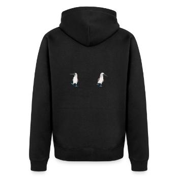 Blue-footed Booby Seabird Blue-footed Booby Seabird - Unisex Premium Organic Zip Hoodie - black - Back - Nico (187cm)
