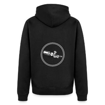 Outil de symbole de tournevis - Veste à capuche bio Premium Unisexe - noir - Dos - Nico (187cm)