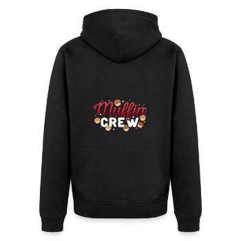 Candy Chocolate Tartlet Muffin Crew - Veste à capuche bio Premium Unisexe - noir - Dos - Nico (187cm)