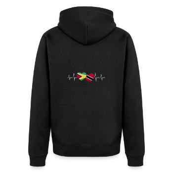 Guyana Flag Guyanais Guyanais - Veste à capuche bio Premium Unisexe - noir - Dos - Nico (187cm)