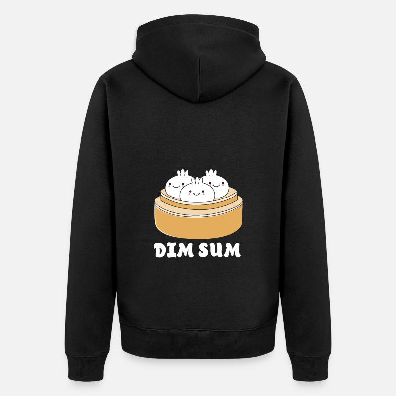 Dim Sum - Unisex Premium Bio Zip Hoodie - Schwarz