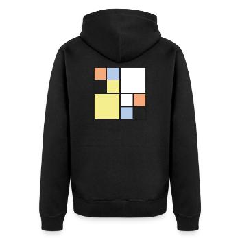 composition - Veste à capuche bio Premium Unisexe - noir - Dos - Nico (187cm)