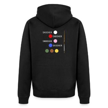Billard design de billard - Veste à capuche bio Premium Unisexe - noir - Dos - Nico (187cm)