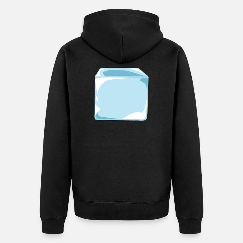 Glaces - Veste à capuche bio Premium Unisexe - noir