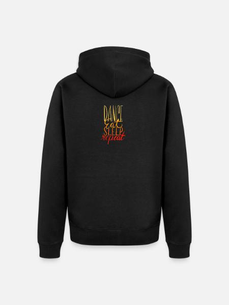 Dance Eat Sleep Repeat - Unisex Premium Bio Zip Hoodie - Schwarz