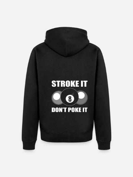 Billiards Outfit Pool Player - Unisex Premium Organic Zip Hoodie - black