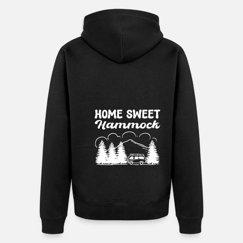 Camping-car Happy Camping - Veste à capuche bio Premium Unisexe - noir