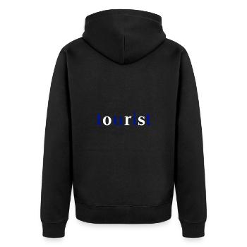 Griechischer Tourist Geschenkidee Griechenland - Unisex Premium Bio Zip Hoodie - Schwarz - Hinten - Nico (187cm)