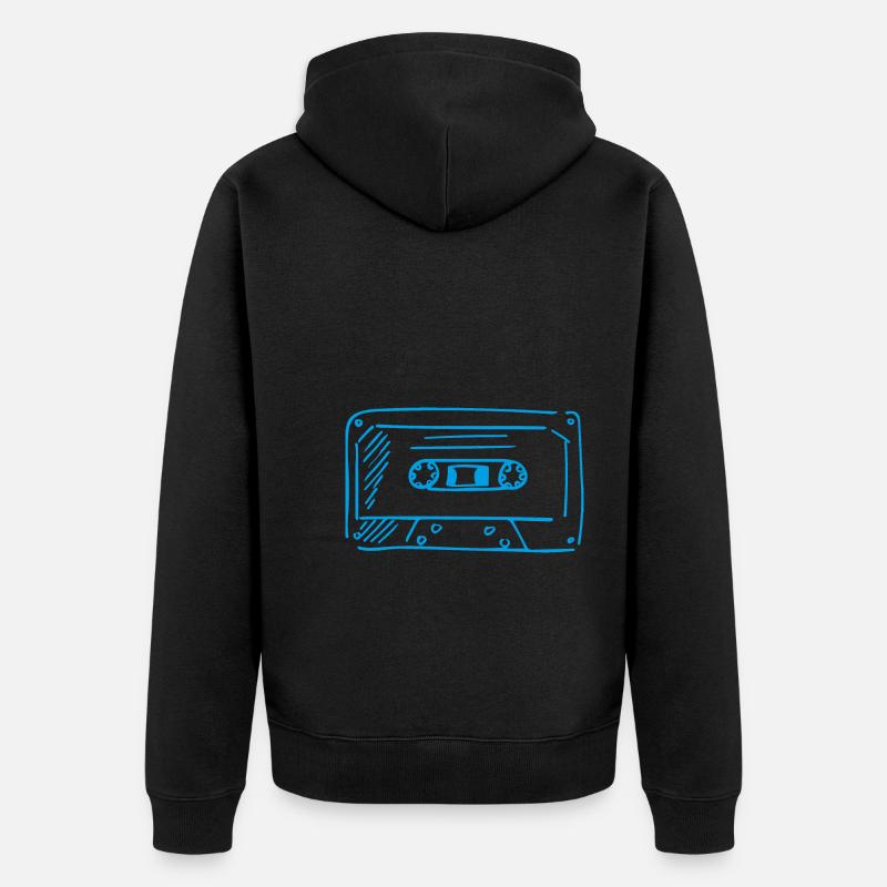 Cassette - Veste à capuche bio Premium Unisexe - noir