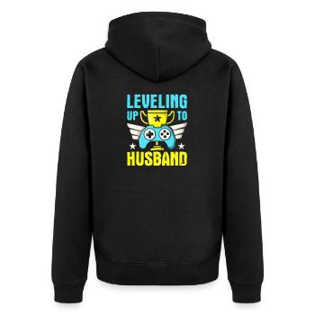 Gamer Groom Jeu vidéo bientôt être mari, - Veste à capuche bio Premium Unisexe - noir - Dos - Nico (187cm)