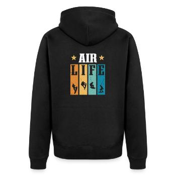 Air Life Wakeboard Wakeboarding - Veste à capuche bio Premium Unisexe - noir - Dos - Nico (187cm)