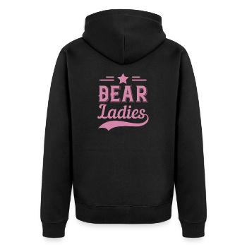Chères Dames - Veste à capuche bio Premium Unisexe - noir - Dos - Nico (187cm)