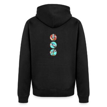 Cocktails Barman Mix Barman à cocktails - Veste à capuche bio Premium Unisexe - noir - Dos - Nico (187cm)