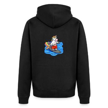 SUP Paddle Enfants Licorne Stand Up Paddle - Veste à capuche bio Premium Unisexe - noir - Dos - Nico (187cm)