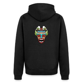 Tiki Head Tiki Hawaï Hawaï Luau - Veste à capuche bio Premium Unisexe - noir - Dos - Nico (187cm)