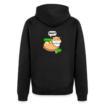 Hamster For Girls Hamster Owner Hamster Lovers - Unisex Premium Organic Zip Hoodie - black - Back - Nico (187cm)