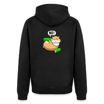 Hamster For Girls Hamster Owner Hamster Lovers - Unisex Premium Organic Zip Hoodie - black - Back - Nico (187cm)