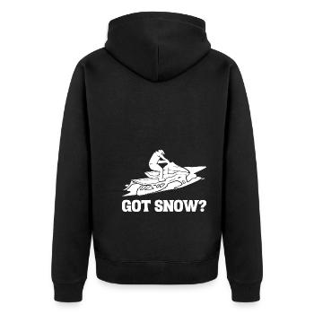 Vous avez de la neige? Glisseur - Veste à capuche bio Premium Unisexe - noir - Dos - Nico (187cm)