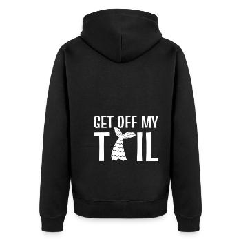 Meerjungfrau Liebhaber der mythischen Kreaturen - Unisex Premium Bio Zip Hoodie - Schwarz - Hinten - Nico (187cm)
