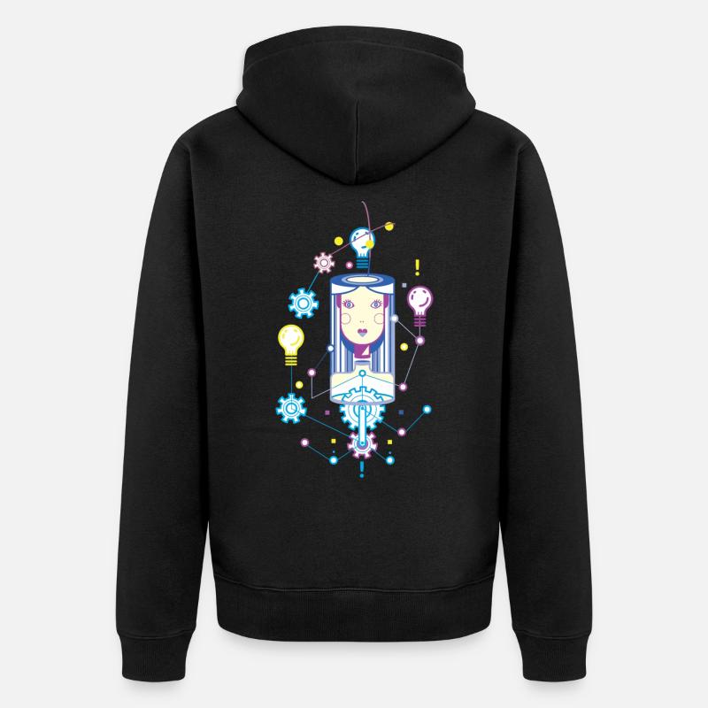 IT-SHIRT BULB - Veste à capuche bio Premium Unisexe - noir