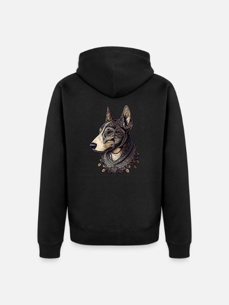 Bull terrier - Veste à capuche bio Premium Unisexe - noir