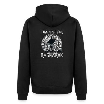 Entraînement viking pour Ragnarok Warrior Vikings - Veste à capuche bio Premium Unisexe - noir - Dos - Nico (187cm)