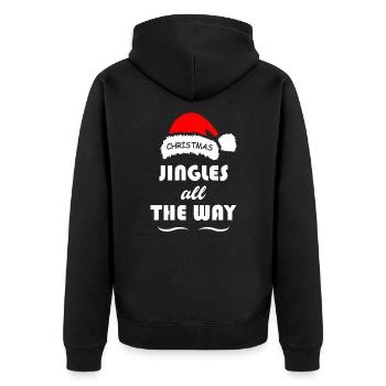 Jingles All The Way Noël - Veste à capuche bio Premium Unisexe - noir - Dos - Nico (187cm)