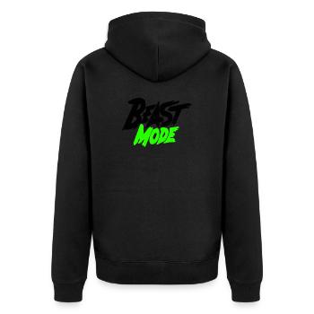 Beast Mode Training - Veste à capuche bio Premium Unisexe - noir - Dos - Nico (187cm)