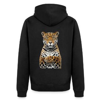 Jaguar - Veste à capuche bio Premium Unisexe - noir - Dos - Nico (187cm)