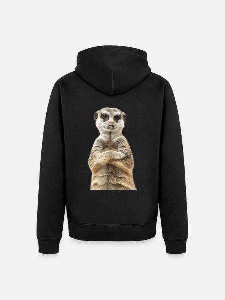 Suricate - Veste à capuche bio Premium Unisexe - noir