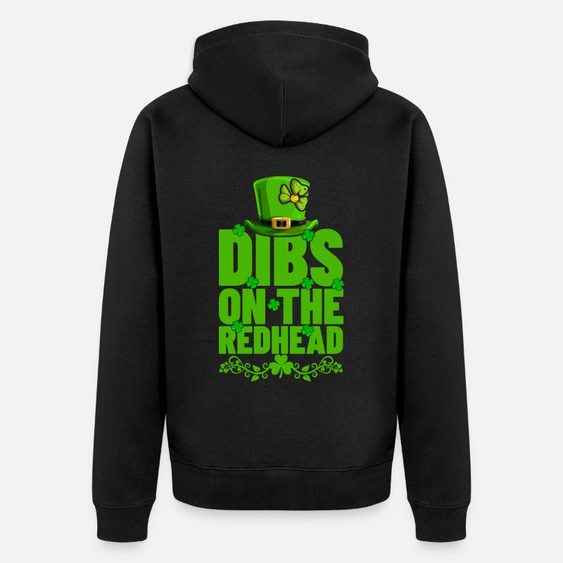 Dibs sur la rousse - Veste à capuche bio Premium Unisexe - noir