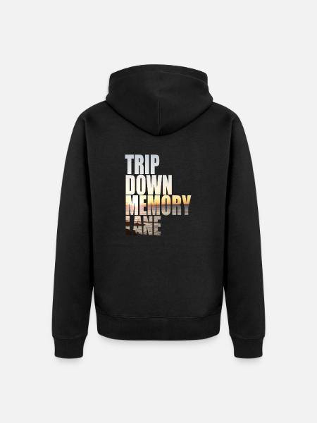 Trip Down Memory Lane - Unisex Premium Bio Zip Hoodie - Schwarz