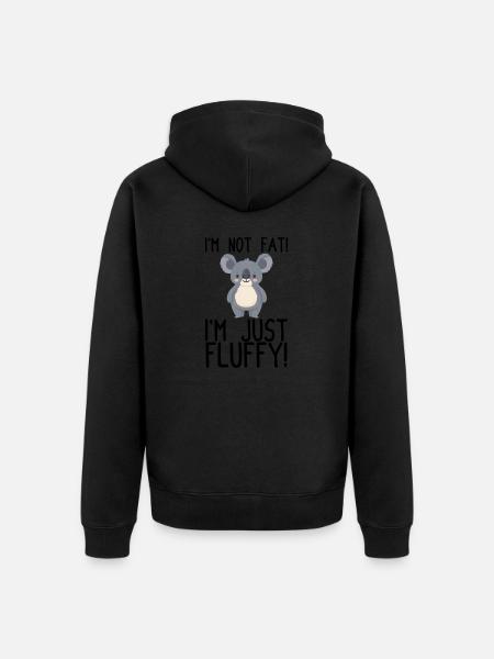 Koala Sport Funny Saying - Unisex Premium Organic Zip Hoodie - black