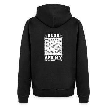 Les insectes sont mes jouets préférés Enfants Types d’insectes - Veste à capuche bio Premium Unisexe - noir - Dos - Nico (187cm)