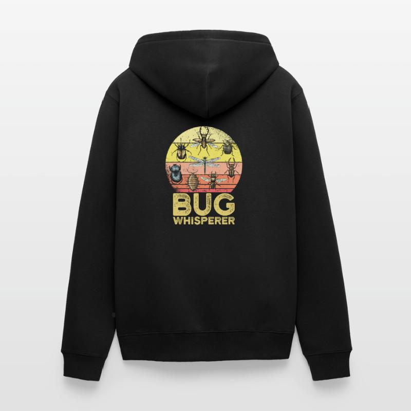 Bug Whisperer Kids Bug Hunter Gift Unisex Premium Organic Zip Hoodie