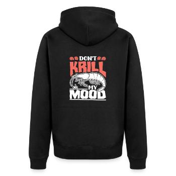 Marine Biology Marine Biologist Science Dont - Unisex Premium Bio Zip Hoodie - Schwarz - Hinten - Nico (187cm)