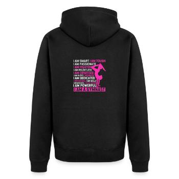 Pourquoi y aller quand vous achetez Cartwheel Tumbling gymnastique - Veste à capuche bio Premium Unisexe - noir - Dos - Nico (187cm)