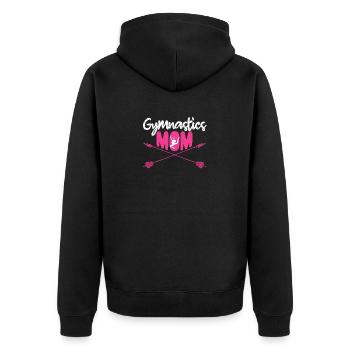 Gymnastique Maman Mignon Gymnaste Parent - Veste à capuche bio Premium Unisexe - noir - Dos - Nico (187cm)