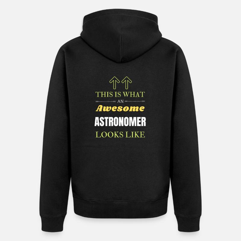 Astronome - Veste à capuche bio Premium Unisexe - noir