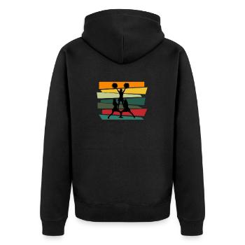 Cheerleading Cheerleader Gift - Unisex Premium Organic Zip Hoodie - black - Back - Nico (187cm)