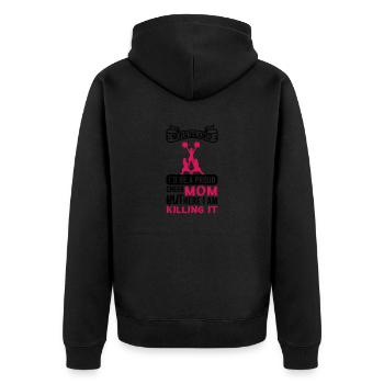 Cheerleading Cheerleader Gift - Unisex Premium Organic Zip Hoodie - black - Back - Nico (187cm)
