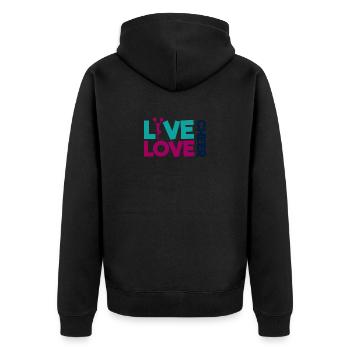 Cheerleading Cheerleader Gift - Unisex Premium Organic Zip Hoodie - black - Back - Nico (187cm)